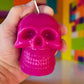 Halloween Neanderskull candle