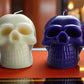 Halloween Neanderskull candle