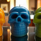 Halloween Neanderskull candle