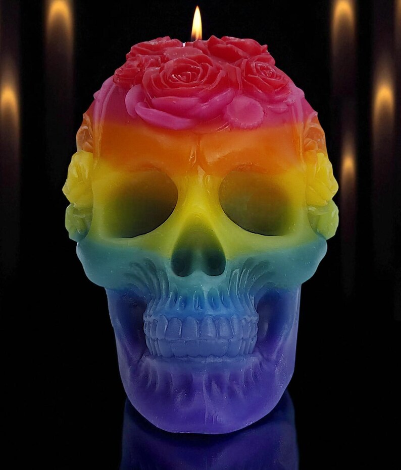Pride and Halloween 4 styles Rainbow Skulls