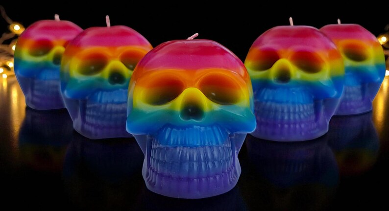 Pride and Halloween 4 styles Rainbow Skulls