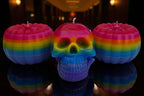 Rainbow Skulls and Pumpkins