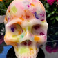Hauntingly Beautiful Halloween Skull Candles