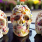 Hauntingly Beautiful Halloween Skull Candles