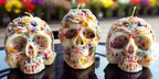 Hauntingly Beautiful Skull Candles