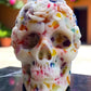 Hauntingly Beautiful Halloween Skull Candles
