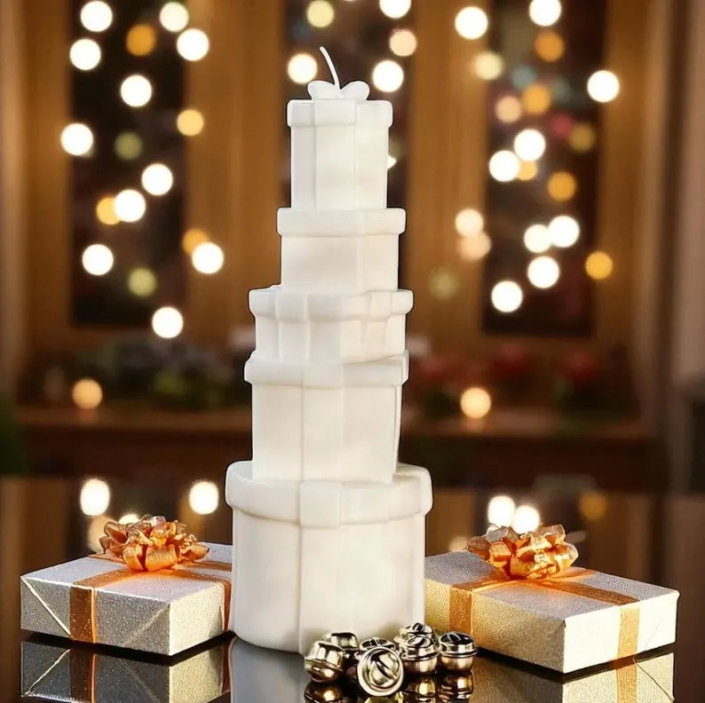 Stacked Gift Boxes Candle