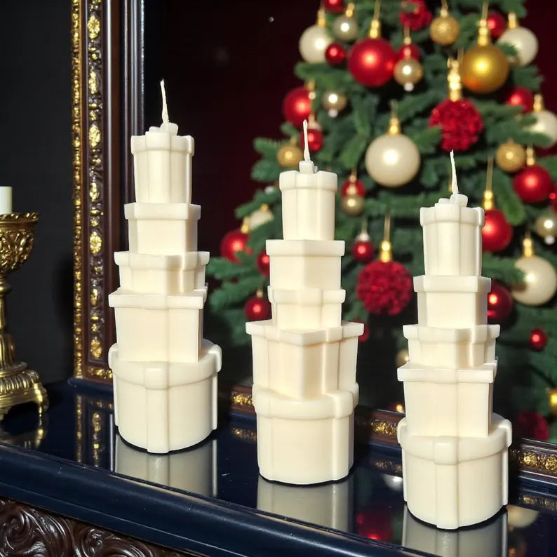 Stacked Gift Boxes Candle