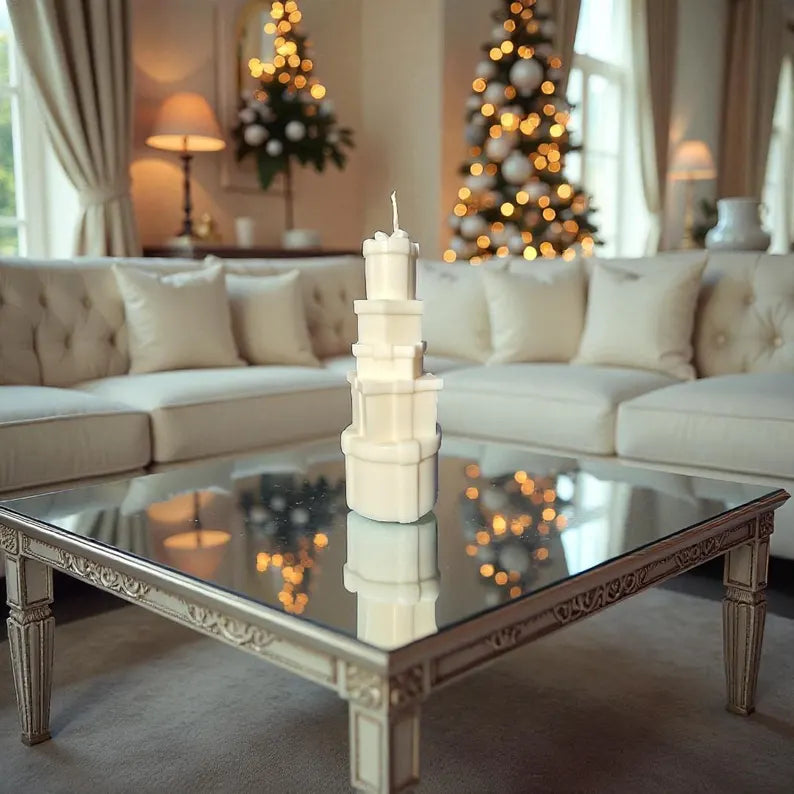 Stacked Gift Boxes Candle