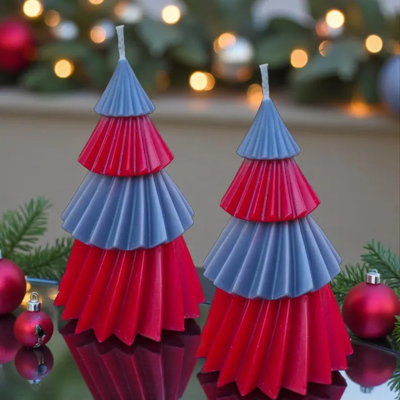 OSU Buckeye Christmas Tree Candle