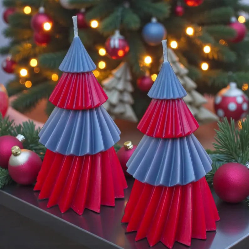 OSU Buckeye Christmas Tree Candle