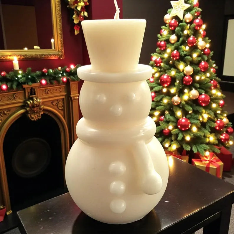 Snowman Candle