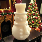 Snowman Candle