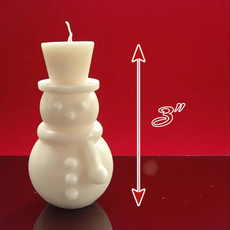 Snowman Candle