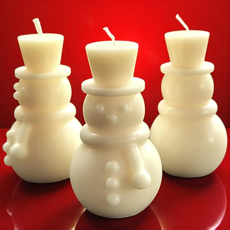 Snowman Candle
