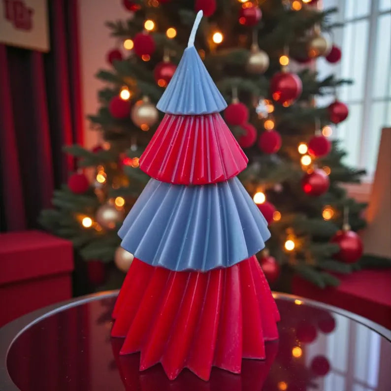 OSU Buckeye Christmas Tree Candle