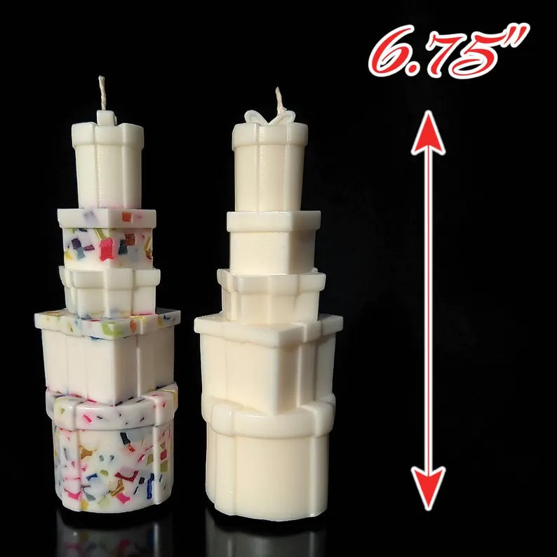 Stacked Gift Boxes Candle