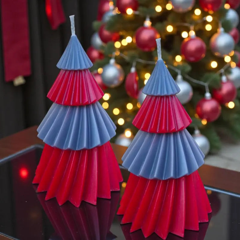 OSU Buckeye Christmas Tree Candle