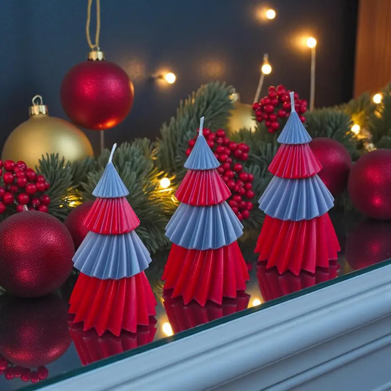 OSU Buckeye Christmas Tree Candle
