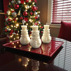 Snowman Candle