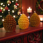 Festive Pine Cone Candles