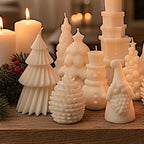 Festive Pine Cone Candles