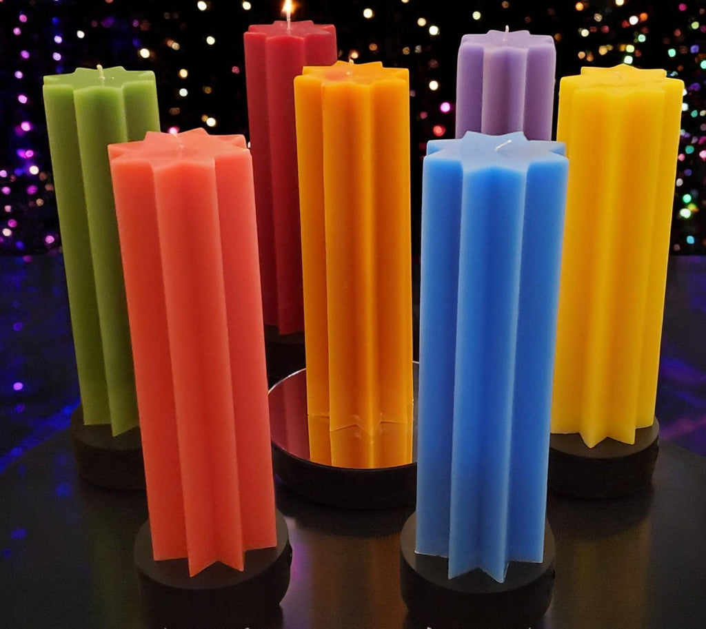 12" Tall Large Pillar Candle - 75+ hours burn time