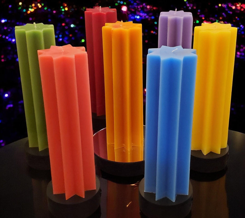 12" Tall Large Pillar Candle - 75+ hours burn time