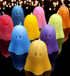Handcrafted Tiny Ghost Candles: Spooky Halloween Decor