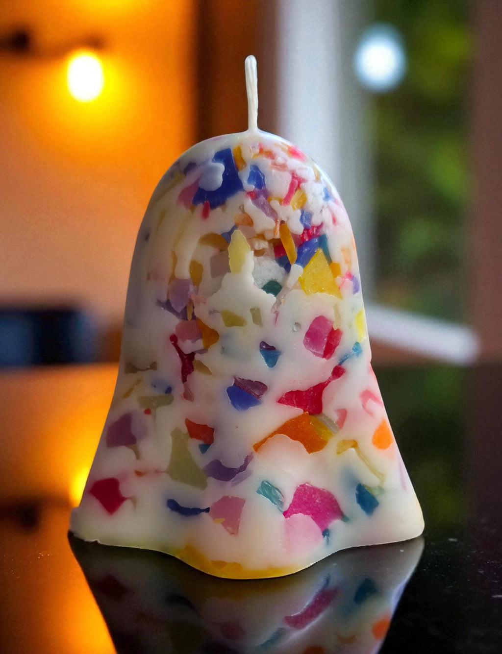 Handcrafted Tiny Ghost Candles: Spooky Halloween Decor