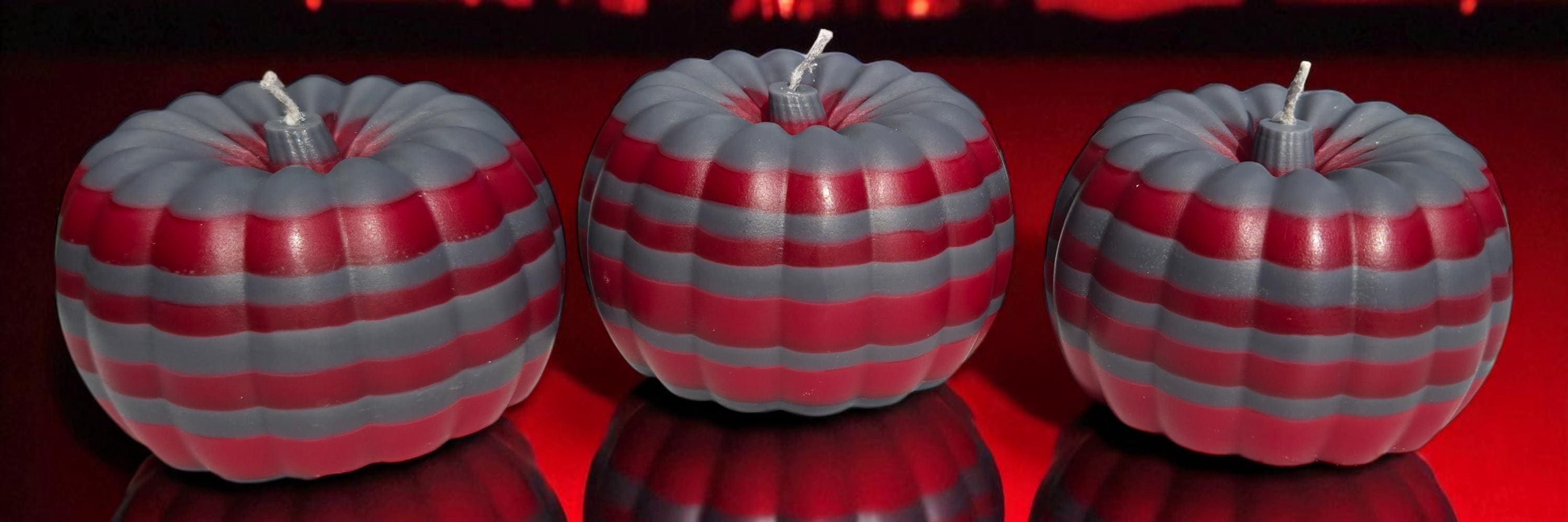 Handcrafted Pumpkin Candle: Couture Halloween Decor