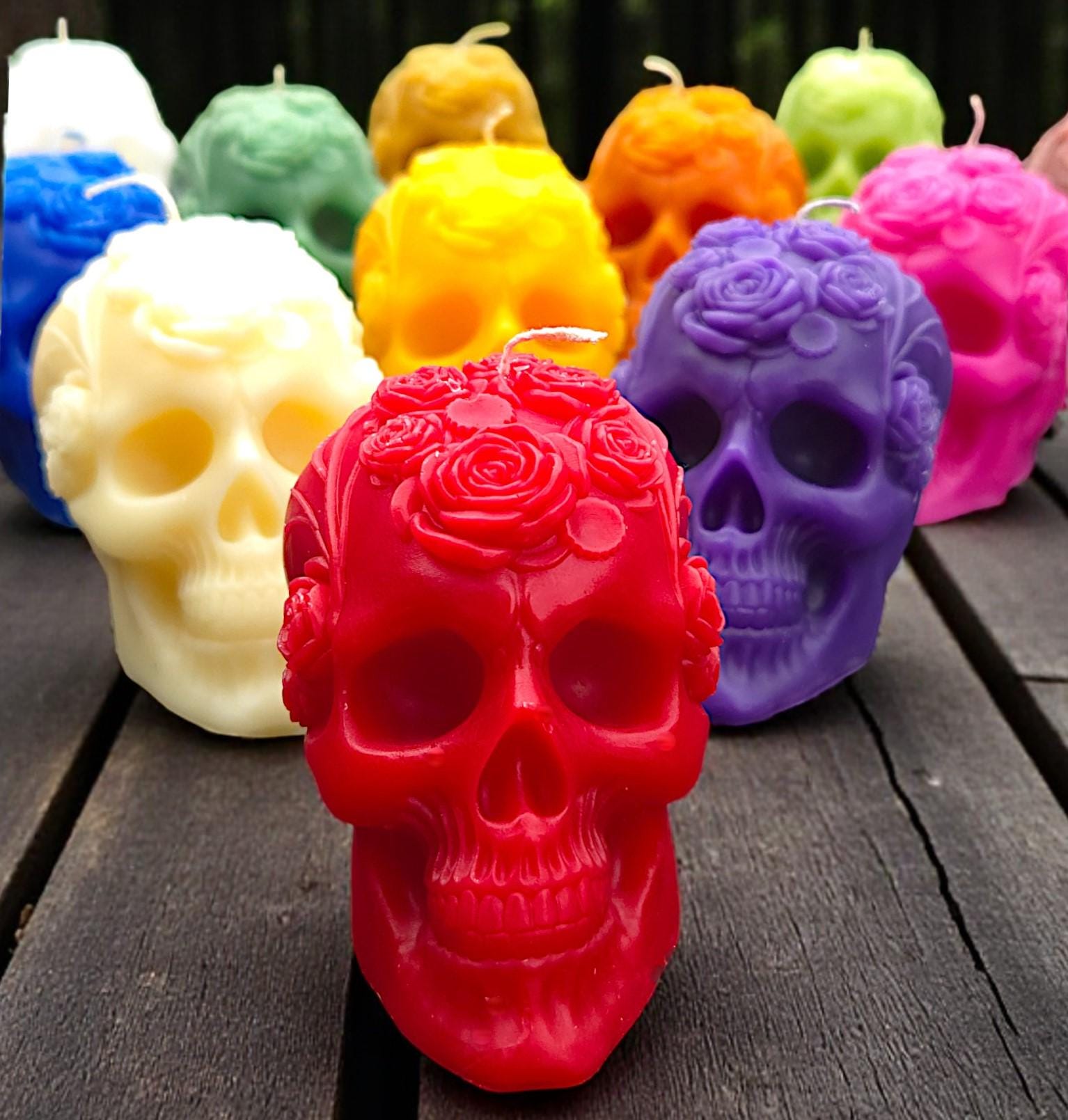 Day of the Dead Colorful Unique hand-created Skulls Collection