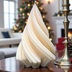Unique Large Spiral Tree Candle