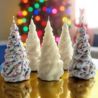 Candy Tree Christmas Candle – Colorful Holiday Decor, Novelty Candle