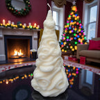 Candy Tree Christmas Candle – Colorful Holiday Decor, Novelty Candle