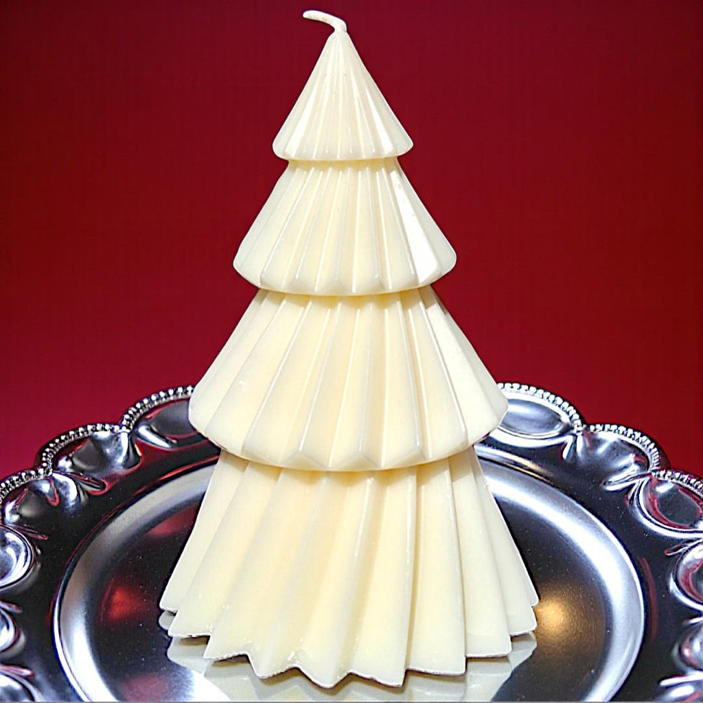4-Tiered Christmas Tree Candle – Festive Holiday Decor