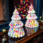 4-Tiered Christmas Tree Candle – Festive Holiday Decor