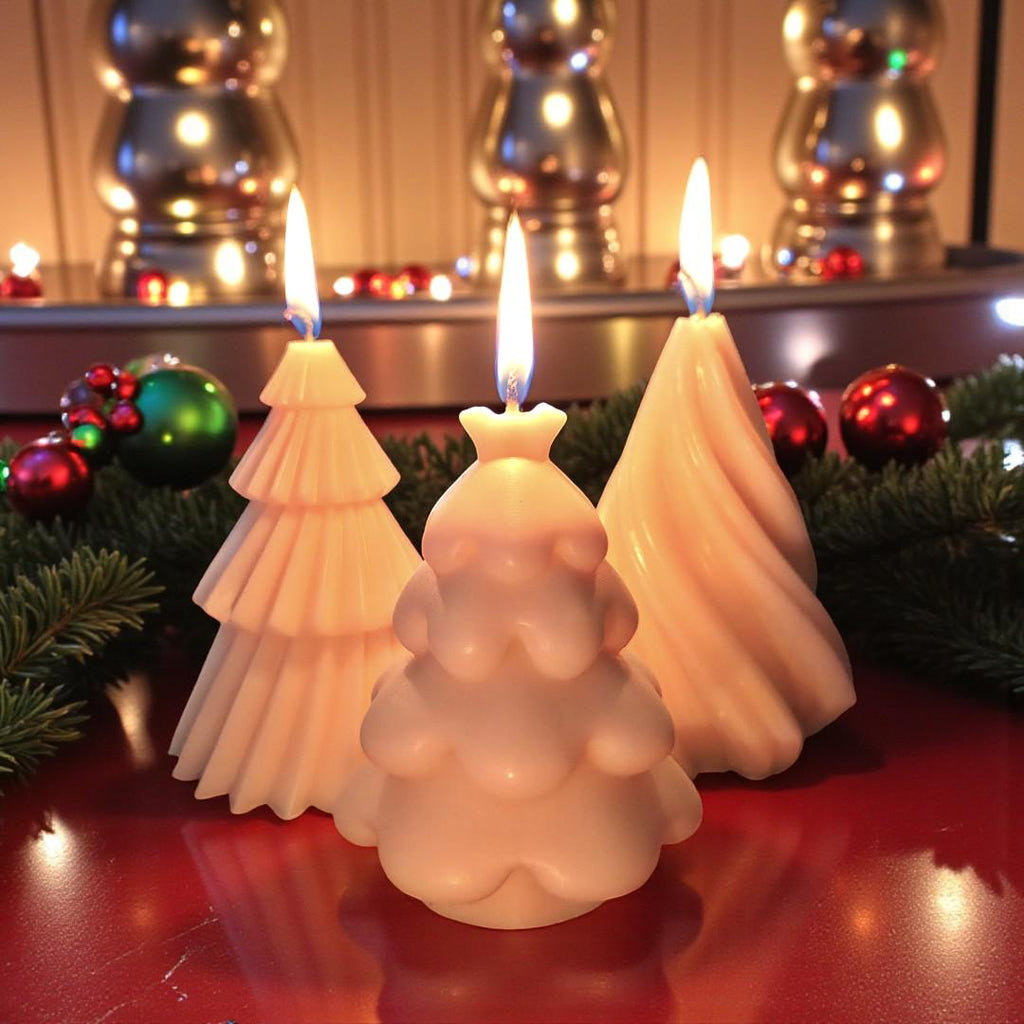 Shown here with 4-tiered tree and Snow Tree, also available here on this site.