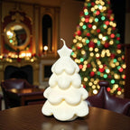 Snow Tree Candle: Jeweled Christmas Tree, Aromatherapy Scented