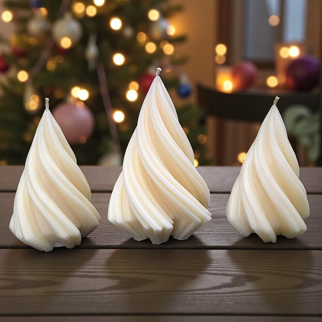 Unique Spiral Tree Candle