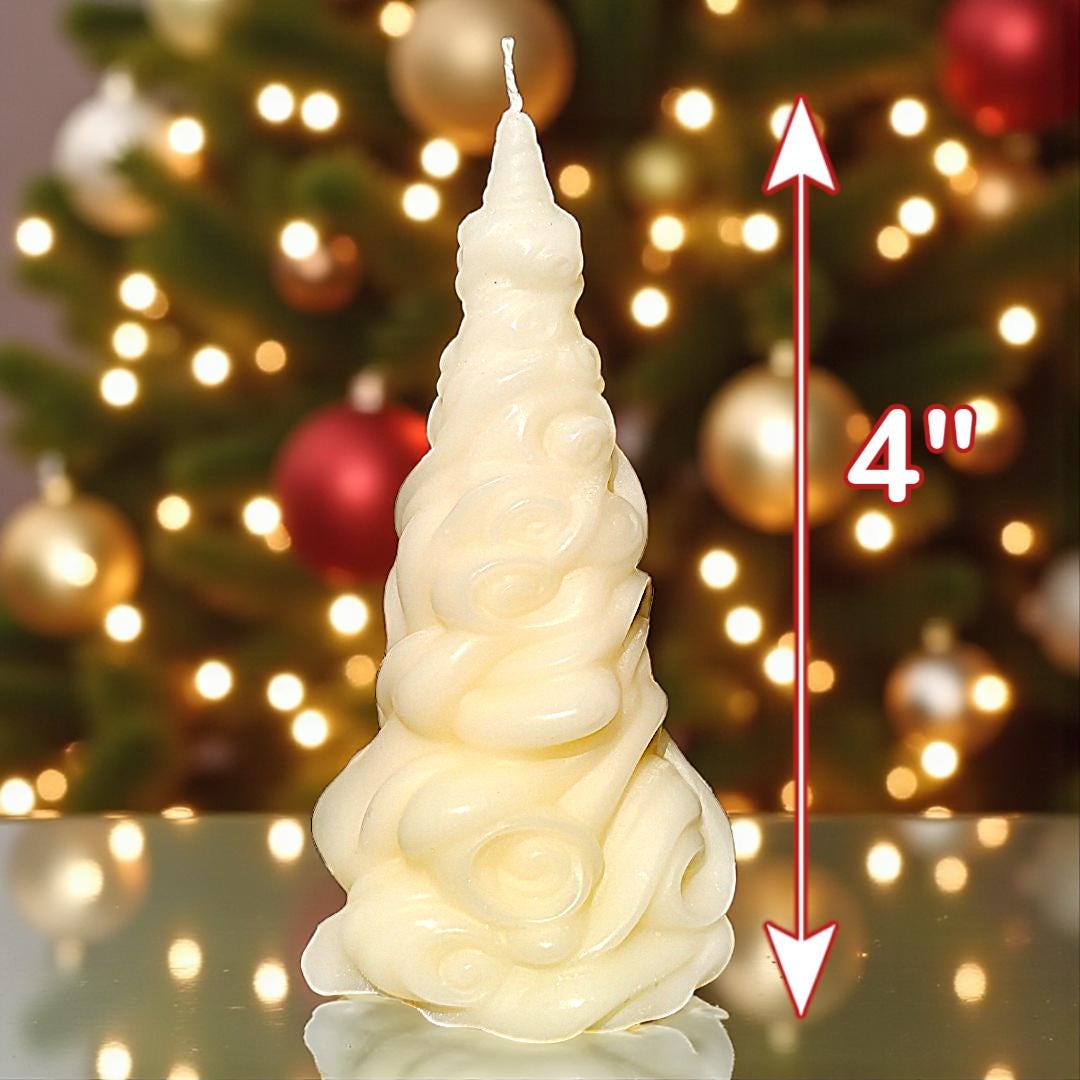 Candy Tree Christmas Candle – Colorful Holiday Decor, Novelty Candle