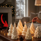 4-Tiered Christmas Tree Candle – Festive Holiday Decor