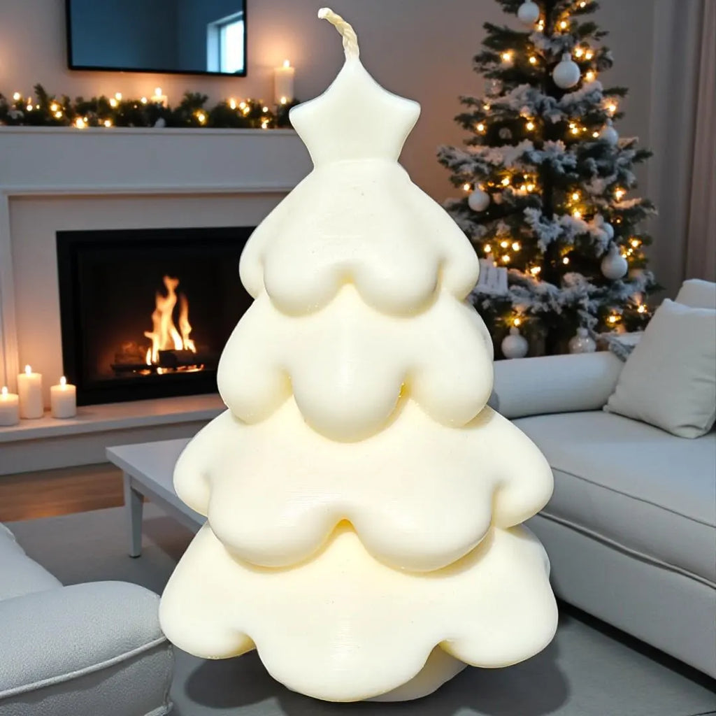 Snow Tree Candle
