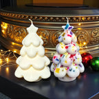 Snow Tree Candle: Jeweled Christmas Tree, Aromatherapy Scented