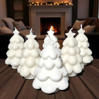 Snow Tree Candle: Jeweled Christmas Tree, Aromatherapy Scented