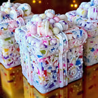 The Grand Jewels Colorful Christmas Gift Box-Shaped Candle