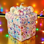 The Grand Jewels Colorful Christmas Gift Box-Shaped Candle