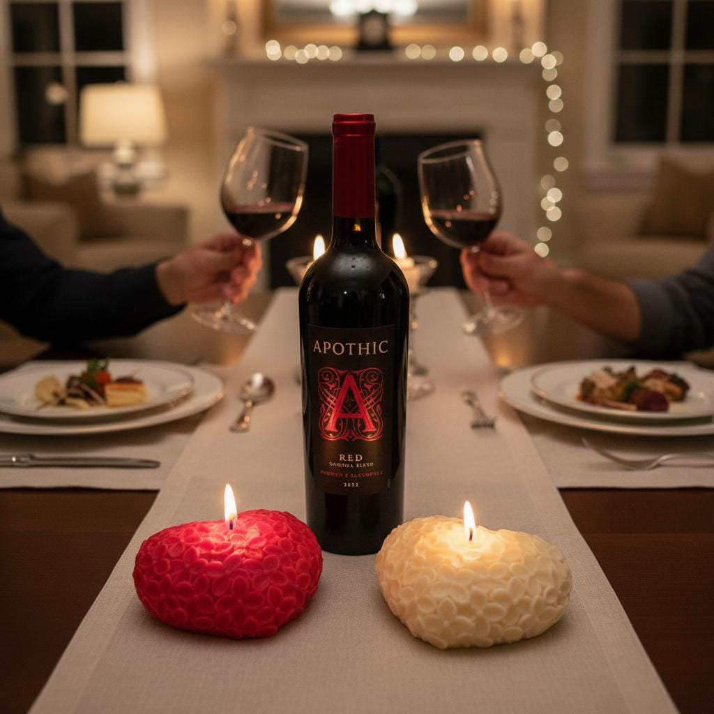 Floral Heart Candle: Large Valentine's Day Love Shack Fragrance