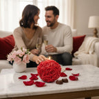 The Grand Rose Ball Candle - A Large Table Centerpiece and an Unforgettable High-end, Handcrafted Gift