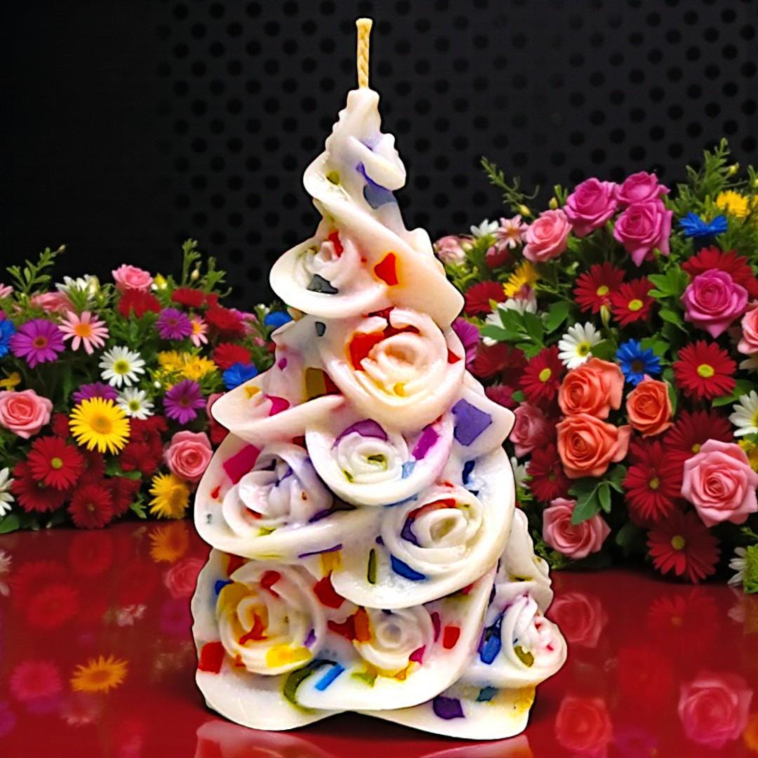 The Rose Tree Candle Exclusive Artisan Valentine’s Day Floral Gift & Sculptural Home Decor